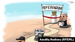 Azerbaijan -- cartoon, referendum, Gunduz Aghayev