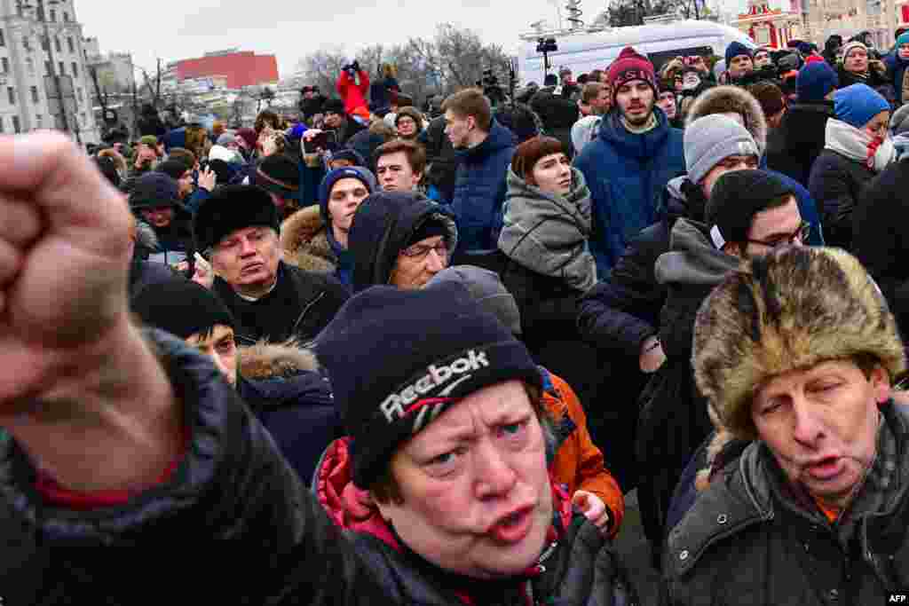 Мәскеу мен Санкт-Петербургтегі акцияға көп адам жиналды.&nbsp;